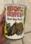 Vintage Hansel & Gretel Jigsaw Story Puzzle Can Sealed Unopened 1969 Mcm Hippie. Fixed Price $40.00.