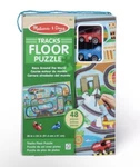 Melissa & Doug Tracks Floor Puzzle +4YRS Race Around World 2 Wind Up Vehicle. Fixed Price $25.00.