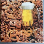 1982 Hoyle Great Combination Pretzels & Beer Mug 550 Pc Puzzle Complete. Fixed Price $18.00.