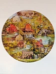 Vintage 1972 Springbok Grist Mills Circular Jigsaw Puzzle 400PZL6043 - Pascolini. Fixed Price $32.00.