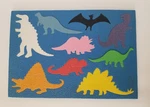 Large Vintage Lauri Crepe Foam Stand-up Dinosaurs Puzzle #2255; 1984. Fixed Price $25.00.