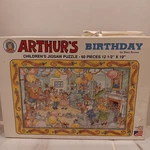 Vintage 1993 Arthur's Birthday Children's Jigsaw Puzzle, 60 Pieces, 12.5" X 19". Fixed Price $22.00.