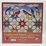 Sunsout Feathered Stars 500 Piece Puzzle 18X24 Rebecca Barker Sealed. Fixed Price $12.50.