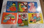 Vintage Playskool/connor's Toys Lot Of 6 Frame Tray Puzzles - All Complete. Fixed Price $45.00.