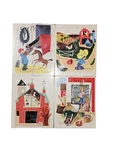 Set Of 4 Vintage Playskool Frame Tray Puzzles 80-7A Thru 80-7D. Fixed Price $32.00.
