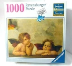 Raffaello: Cherubs Puzzle Ravensburger Raphael Two Gazing Angels 1000 Pcs New. Fixed Price $22.49.