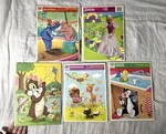 Lot Of 5 Vintage 1970S Frame Tray Puzzles Whitman Golden Lowe Bozo Barbie. Fixed Price $24.95.
