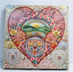 Vtg Springbok Puzzle Love The Heart Blossom Missing All Edge Pieces Read. Fixed Price $13.25.