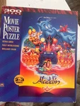 Golden Disney Aladdin Movie Poster 300 Piece Extra Large Jigsaw Puzzle. Fixed Price $19.00.