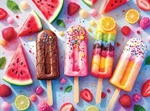 Jigsaw Puzzle Summer Treats By Springbok 500 Piece Usa Made Eco-friendly. Fixed Price $22.95.