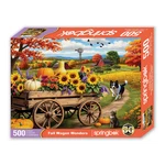 Fall Wagon Wonders 500 Piece Jigsaw Puzzle Springbok New. Fixed Price $26.99.