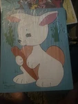 Rare Vintage Playskool Wood Puzzle Rabbit #275-22 Gc 10 Pieces. Fixed Price $15.00.
