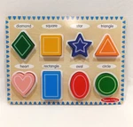 Melissa & Doug Shapes Wooden Chunky Puzzle (8 Pcs) - Fsc Certified Toddler. Fixed Price $10.99.