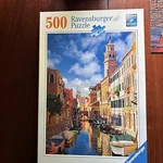 Ravensburger 500 Piece Jigsaw Puzzle In Venice Italy Canal Water-complete. Fixed Price $13.77.