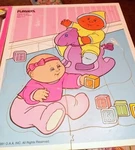 Vintage 1991 Playschool Cabbage Patch Giddy Up And Go 8 Piece Wood Puzzle. Fixed Price $7.00.