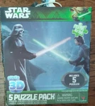 Star Wars Super 3D 5 Jigsaw Puzzle Set Complete Lenticular. Fixed Price $13.00.