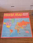 Vintage 1984 Golden 300 Extra Large Piece World Map Jigsaw Puzzle New Sealed. Fixed Price $15.00.