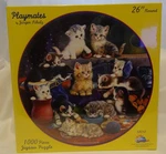 Puzzles Kittens Round 1000 Pieces Playmates By Jurgen Schulz Sealed Never Open. Fixed Price $20.23.