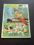 Vintage Disney Classic Bambi Frame-tray Puzzle Golden 4510-08G 18404-14 Sep. Fixed Price $10.00.