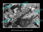Delta Pennsylvania Usa Aerial View Of Town C1940 Old Large Historic Photo. Fixed Price $6.41.