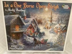 Nicky Boehme In One Horse Open Sleigh 1000 Pc Christmas Jigsaw Puzzle White Mt. Fixed Price $22.00.