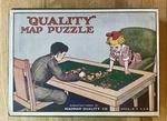 Antique Madmar Quality Wooden Jigsaw Puzzle United States Map & Box - Complete!. Fixed Price $15.99.