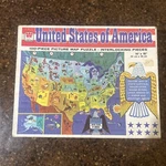 Vintage Usa Whitman 100-PIECE Puzzle United States Of America 4614 Nos Nib 1975. Fixed Price $13.00.
