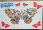 Vintage Fx Schmid Christmas Puzzle Santas Flight Herb Schwartz Butterfly 1000 Pc. Fixed Price $34.98.