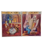 Lot Of 2 Golden Disney's Beauty And The Beast Frame Tray Puzzles 8308B, 8308B-1. Fixed Price $37.99.