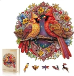 Wooden For Adults, Cardinal Puzzle, Puzzles Adult, Birthday. Fixed Price $49.79.