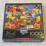 Buffalo Games Vivid Collection Happy Hour Jigsaw Puzzle Cocktail 1000 Piece. Fixed Price $16.00.