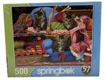 Springbok 500 Pc Jigsaw Puzzle "sew Cute" Kittens Sewing Yarn New!. Fixed Price $14.99.