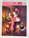 Vintage Walt Disney Beauty & The Beast Golden Frame Tray 8.5" X 11" Puzzle 4175B. Fixed Price $8.00.