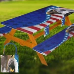 Picnic With Bench Covers Tablecloth Summer Outdoor Rv.... Fixed Price $49.27.