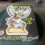 Vintage Kachina Hopi Indian Dancer Giant Shaped Floor Large 75PC Puzzle 2' X 3'. Fixed Price $10.99.