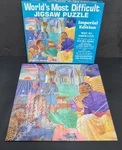 World's Most Difficult Puzzle Monarch's Mystery 529 Double Sided Pieces Buffalo. Fixed Price $10.25.