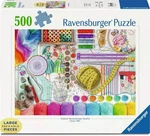 Needlework Station 500 Large Piece Jigsaw Puzzle Ravensburger New. Fixed Price $34.99.