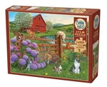 Cobble Hill Jigsaw Puzzle; Farm Cats; 275 Easy Handling Pieces. Fixed Price $16.25.