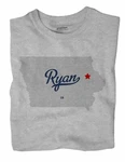 Ryan Iowa Ia T-shirt Map. Fixed Price $19.50.