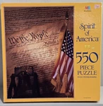 Vintage Milton Bradley Jigsaw Puzzle Newbwe The People Spirit Of America 550 Pc. Fixed Price $19.99.