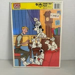 Vintage Children's Walt Disney 101 Dalmations 8X11 Frame Tray Puzzle Golden Nip. Fixed Price $11.00.