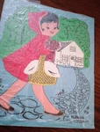 Vintage "playskool" Little Red Riding Hood 13PC Sturdy Wood Puzzle # 185-23 Exc. Fixed Price $12.00.