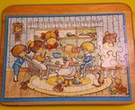 Tea Party Puzzle - Joan Walsh Anglund Complete 48 Pieces 1980 Springbok. Fixed Price $12.50.