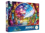Disney Aladdin Genie Jasmine Jafar Sultan Rajah Abu Lago 2000 38X26 Ceaco Puzzle. Fixed Price $24.99.