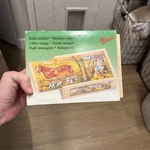 Vintage West German Hermann Eichhorn Wooden Cube Puzzle Farm Scenes. Fixed Price $12.00.