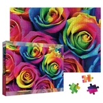 1000 Piece Puzzle Colorful Rainbow Rose Floral Nature Jigsaw Game For Adults. Fixed Price $16.99.