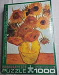 Eurographics Twelve Sunflowers By Vincent Van Gogh 1000-PIECE Puzzle-made Usa. Fixed Price $24.99.