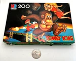 Rare 1981 Donkey Kong Puzzle 200 Piece Mario Peach Milton Bradley 100% Complete. Fixed Price $24.99.