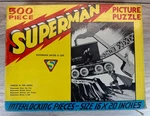 Vintage Superman Stands Alone Picture Puzzle 1940 Saalfield Interlocking 498/500. Fixed Price $289.87.