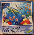 New Lafayette Art Puzzle Sea Turtles Jellyfish Ocean Underwater 1000 Pc. Fixed Price $14.95.